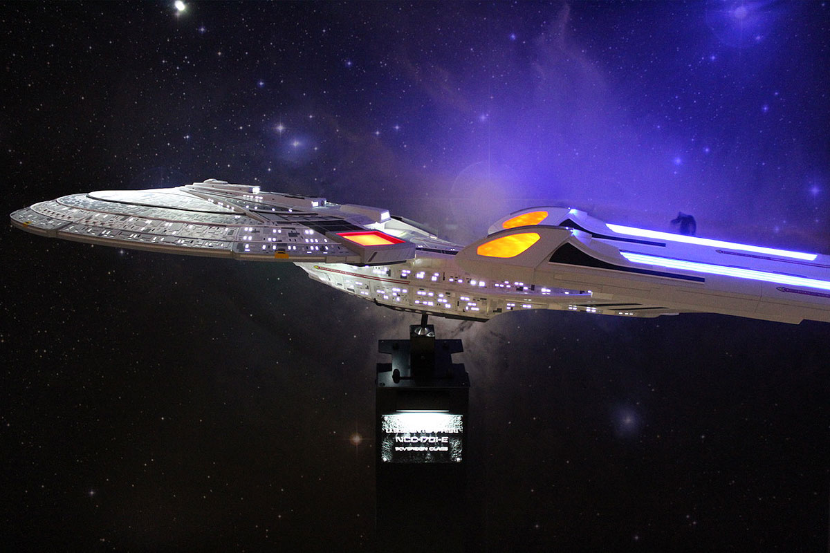 Image of the USS Enterprise E model from STLV 2019