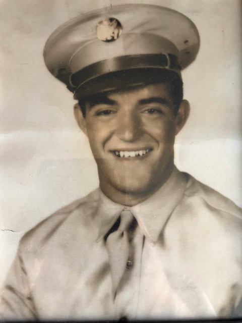 Image of the host's father during World War 2 in a US Army uniform