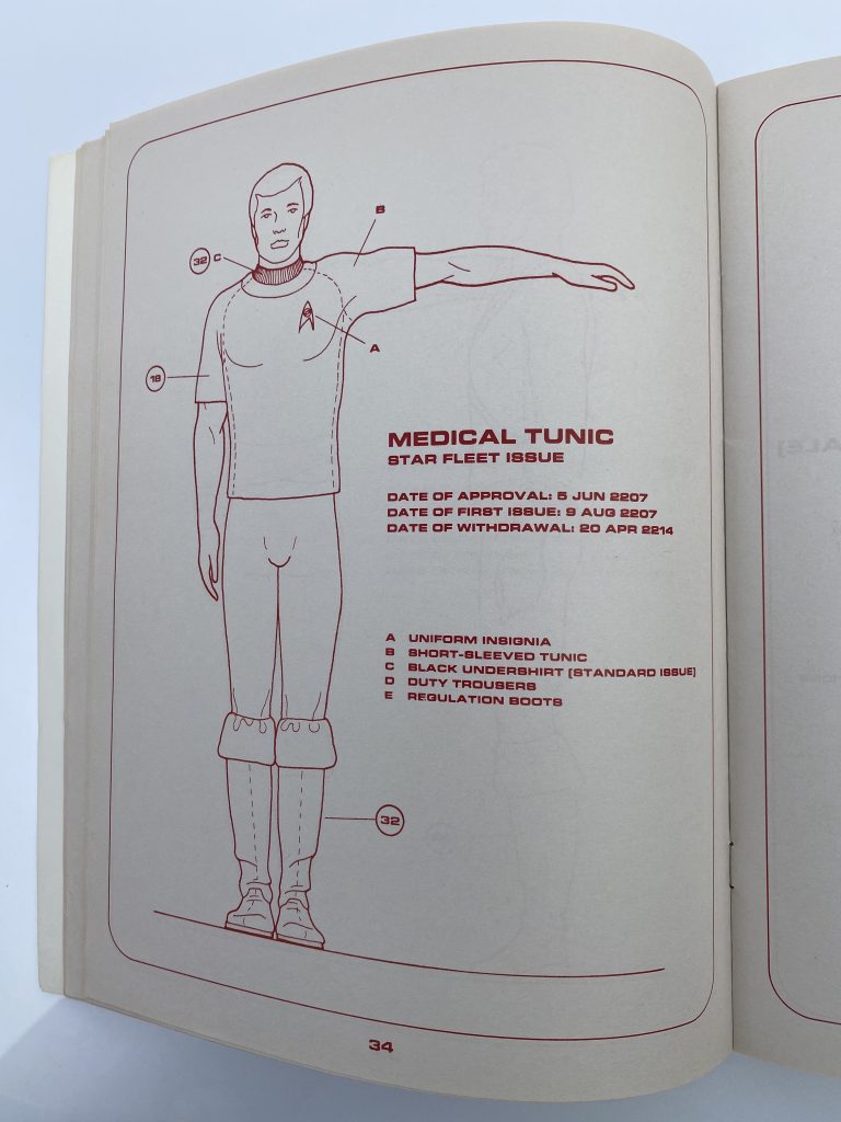 Starfleet Uniform Recognition Manual inside