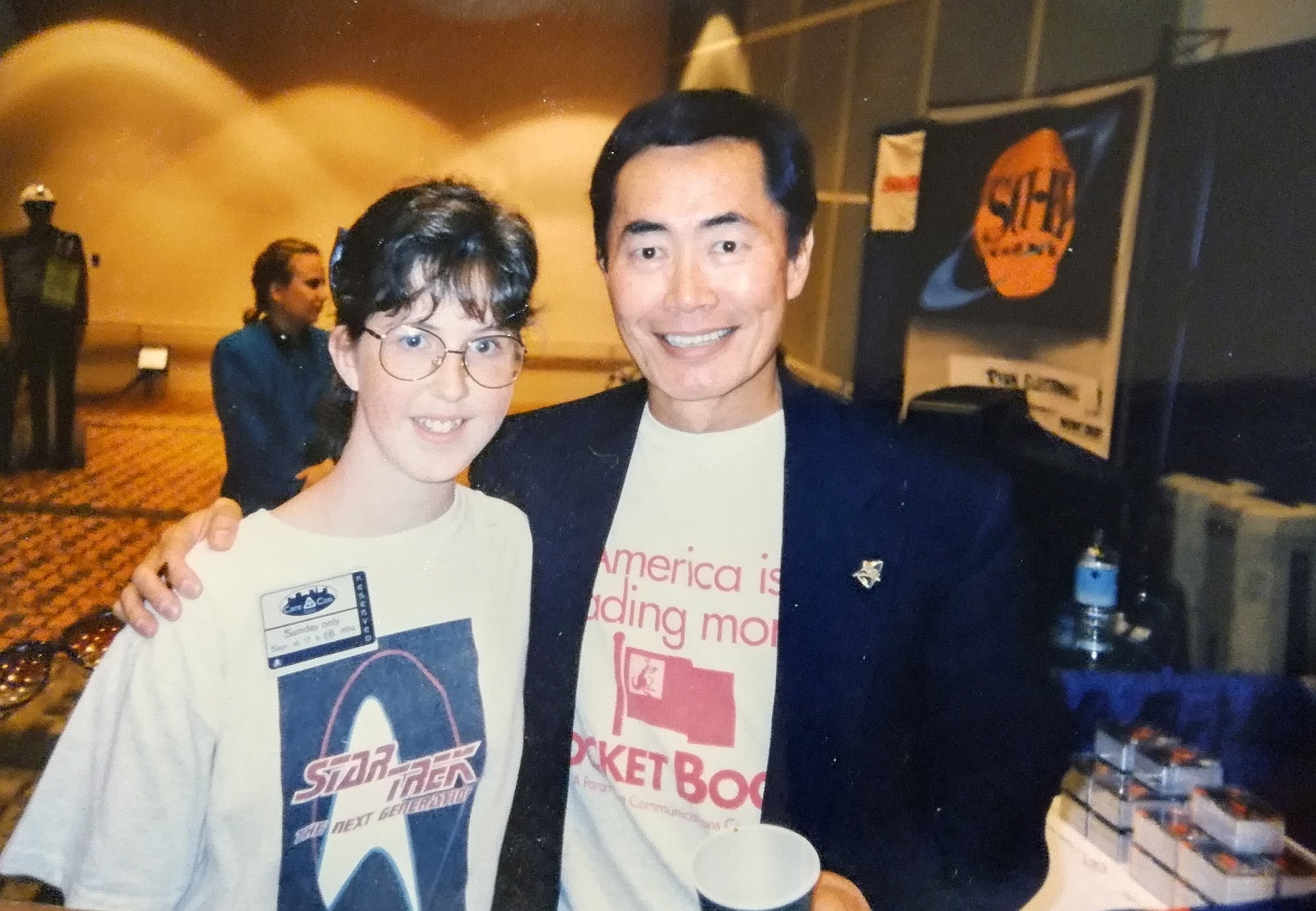 Image of Kimberly Lawler with George Takei