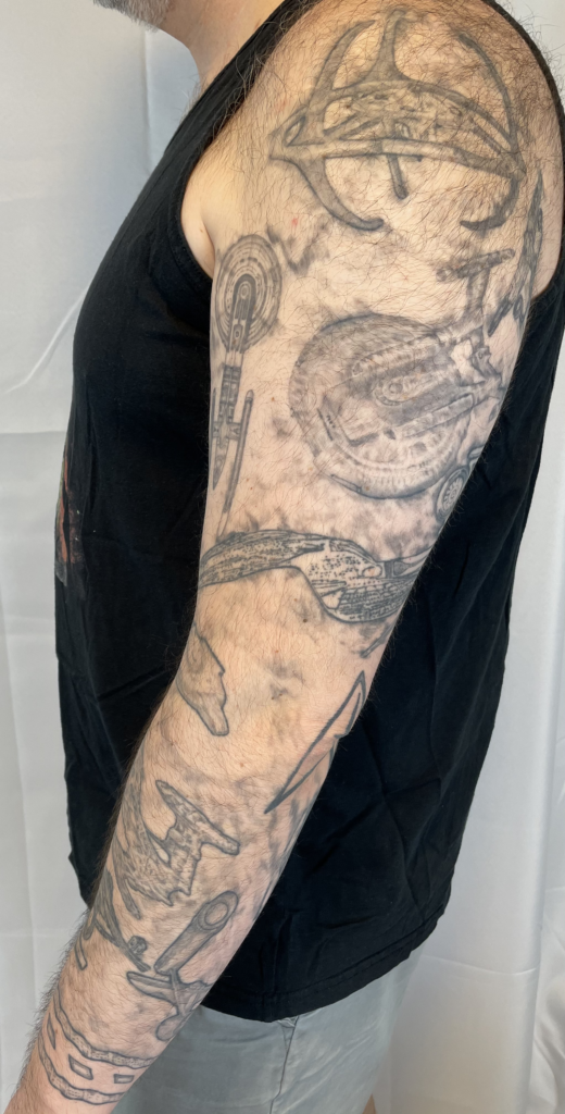 Images of Jeff's tattoos