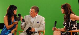April Eden interviewing Amanda Tapping and William Shatner