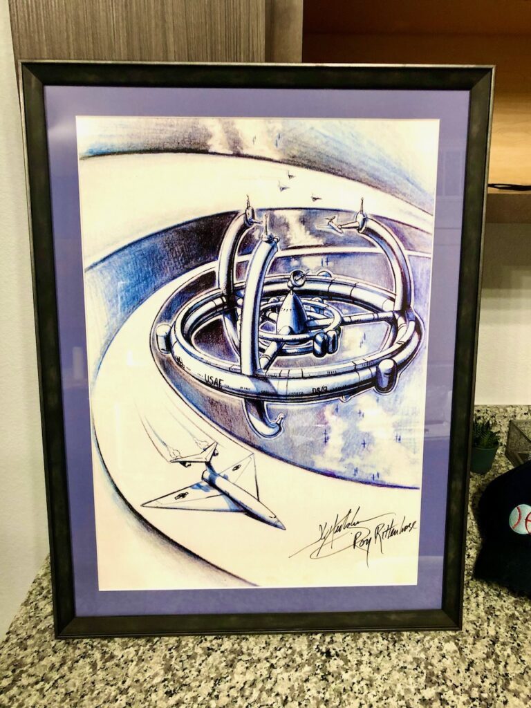 Deep Space Nine drawing from the episode Far Beyond the Stars, signed by J.G. Hertzler as "Roy Rittenhouse"
